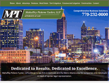 Tablet Screenshot of mptlawfirm.com